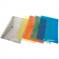Mapa din plastic DONAU cu capsa, DL (225 x 126 mm), 180 microni, fumuriu