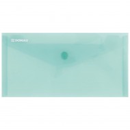 Mapa din plastic DONAU cu capsa, DL (225 x 126 mm), 180 microni, verde