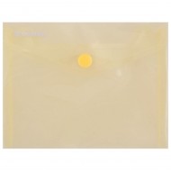 Mapa din plastic DONAU cu capsa, A6 (150 x 115 mm), 180 microni, galben
