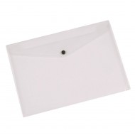 Mapa din plastic Q-CONNECT cu capsa, A3, 460 x 325 mm, 180 microni, transparent