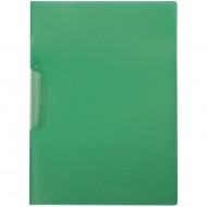 Mapa din plastic Q-CONNECT cu clips lateral din plastic, A4, 520 microni, verde