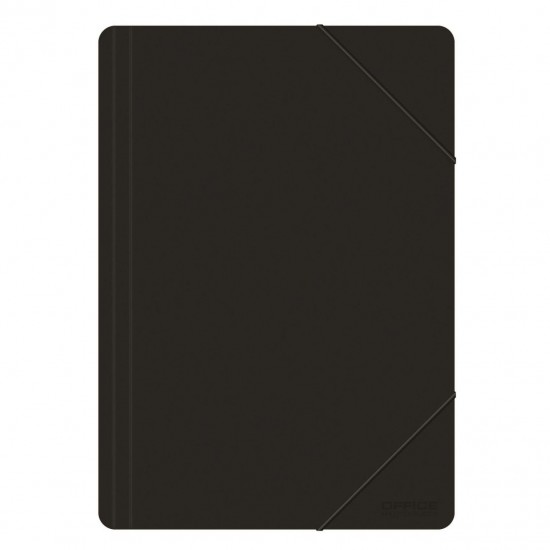 Mapa din plastic OFFICE Products, cu elastic pe colturi, A4, 500 microni, 240 x 320 mm, negru