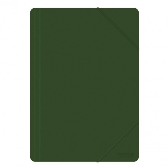 Mapa din plastic OFFICE Products, cu elastic pe colturi, A4, 500 microni, 240 x 320 mm, verde