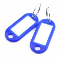 Breloc cu eticheta pentru chei Q-CONNECT, albastre, 50 x 22 mm, 100 bucati