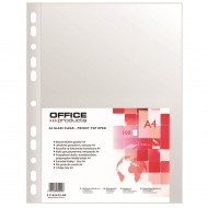 Folie protectie OFFICE Products, A4, cristal, 50 microni, 100 file/set