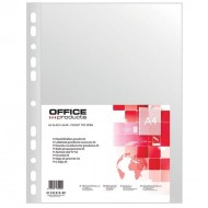 Folie protectie OFFICE Products, A4, coaja portocala, 40 microni, 100 file/set