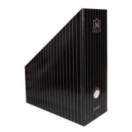 Suport vertical din carton Herlitz Montana, cotor 115 mm, negru