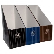 Suport vertical din carton Herlitz Montana, cotor 115 mm, negru
