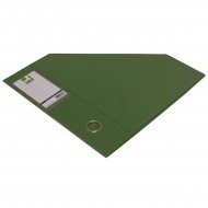 Suport vertical Q-CONNECT plastifiat PVC, pliabil, cotor 76 mm, cu inel, verde