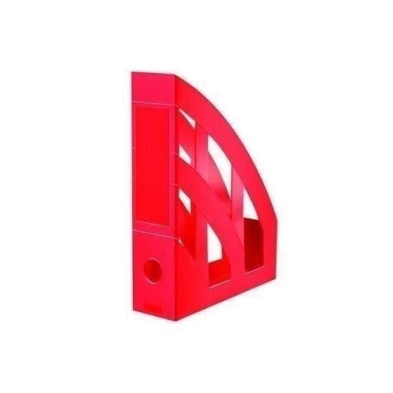 Suport vertical din plastic Herlitz Clasic, 76 mm, rosu