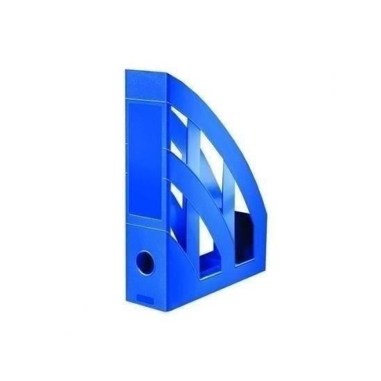 Suport vertical din plastic Herlitz Clasic, 76 mm, albastru