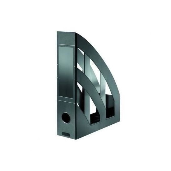 Suport vertical din plastic Herlitz Clasic, 76 mm, negru