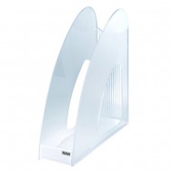 Suport vertical plastic pentru cataloage HAN Twin - transparent cristal