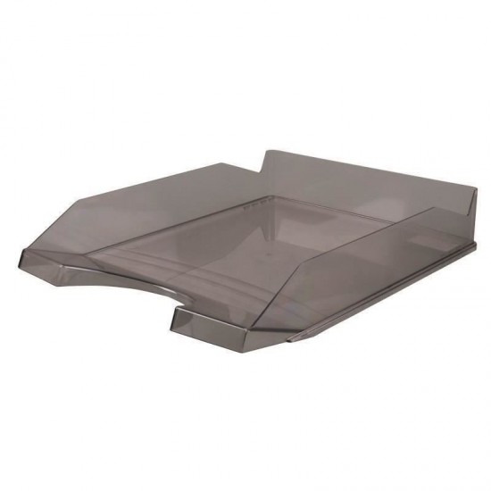 Tavita documente OFFICE Products, plastic lucios, fumuriu