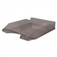 Tavita documente OFFICE Products, plastic lucios, fumuriu