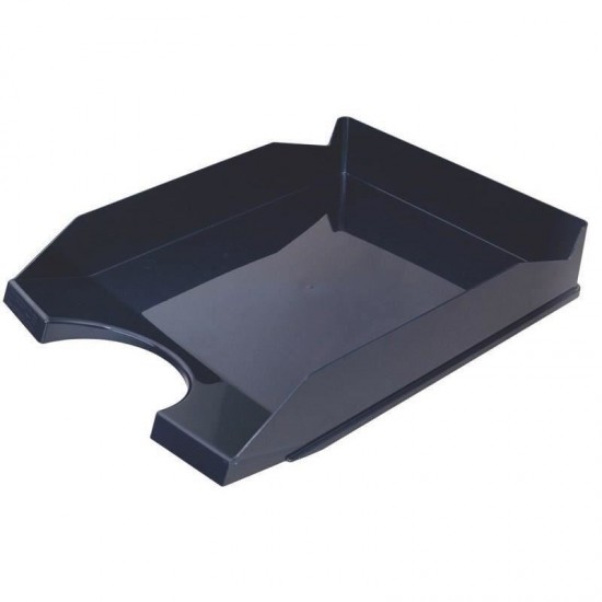 Tavita documente OFFICE Products, plastic lucios, albastru inchis