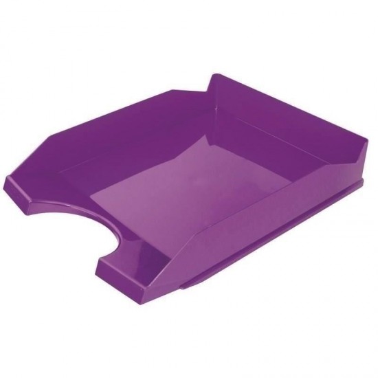 Tavita documente OFFICE Products, plastic lucios, mov