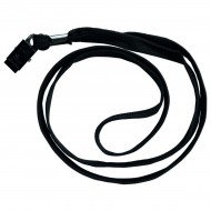 Snur textil cu clips DONAU, lungime 46 cm, negru
