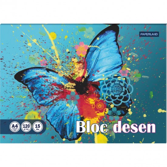 Bloc desen Paperland, A4, 15 file