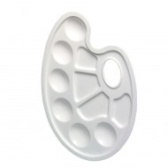 Paleta pictura Herlitz, din plastic, 23.5 x 17 cm, alb