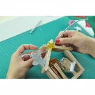 Accesorii craft - Sarma plusata glitter DACO