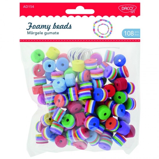 Accesorii craft - Margele gumate spuma DACO