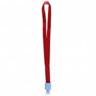 Lanyard textil, 15mm latime,snap clip, KEJEA - rosu