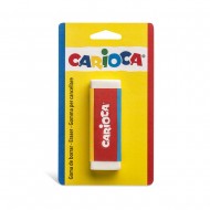 Radiera dreptunghiulara, 1 buc/blister, CARIOCA - alba