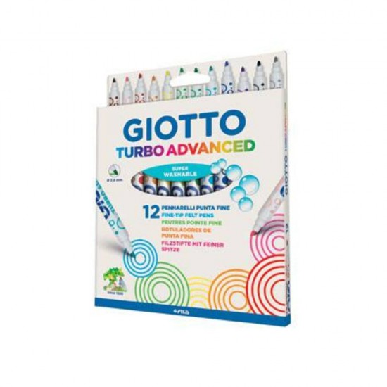 Carioca super lavabila, varf 2.8mm, 12 buc/cutie, GIOTTO Turbo Advanced