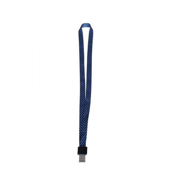 Lanyard textil, 15mm latime,clip metal, KEJEA - negru