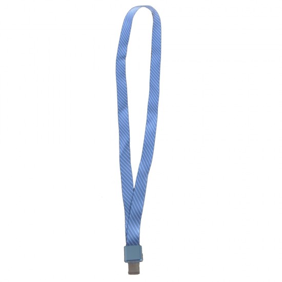 Lanyard textil, 15mm latime,clip metal, KEJEA - cafeniu