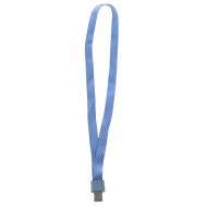 Lanyard textil, 15mm latime,clip metal, KEJEA - cafeniu