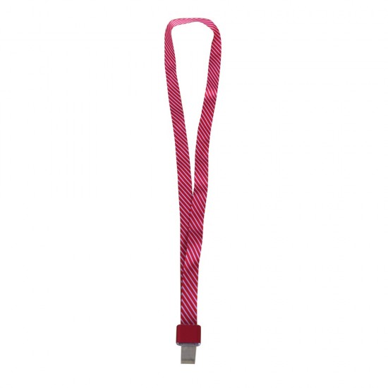 Lanyard textil, 15mm latime,clip metal, KEJEA - rosu