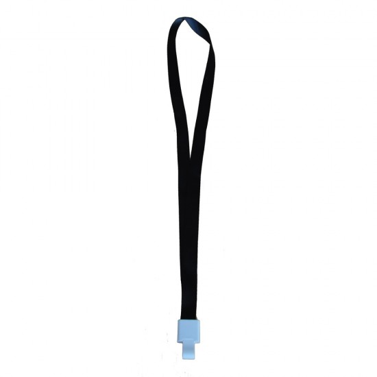 Lanyard textil, 15mm latime,sliding clip, KEJEA - negru