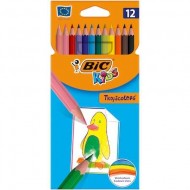 Creioane color BIC Kids Tropicolors 12 culori