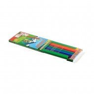 Creioane colorate, cutie carton, 12 culori/set, ALPINO