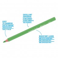 Creioane colorate CARIOCA Tita Erasable, hexagonale, flexibile, erasable, 12 culori/cutie, cu guma