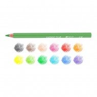 Creioane colorate CARIOCA Tita Erasable, hexagonale, flexibile, erasable, 12 culori/cutie, cu guma