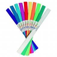 Hartie creponata 50 x 200 cm, GIMBOO - culori intense asortate, 10buc/set