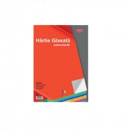 Hartie glasata autocolanta 24x34 cm 10 culori DACO