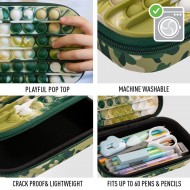 Penar cu fermoar ZIPIT ZIP & POP Storage Box - Green Camo