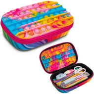 Penar cu fermoar ZIPIT ZIP & POP Storage Box - Rainbow Glow