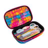 Penar cu fermoar ZIPIT ZIP & POP Storage Box - Rainbow Glow