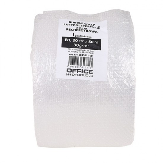 Folie cu bule, 30cm x 50m, 30gr/mp, Office Products