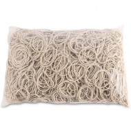 Elastice pentru bani, 1.5mm grosime, D 40mm, 60% cauciuc, 1000g/punga, Office Products -culoare alba