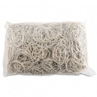 Elastice pentru bani, 1.5mm grosime, D 50mm, 60% cauciuc, 1000g/punga, Office Products -culoare alba