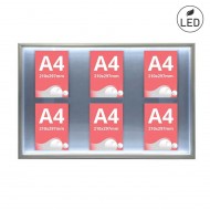 Avizier iluminat LED 6 X A4