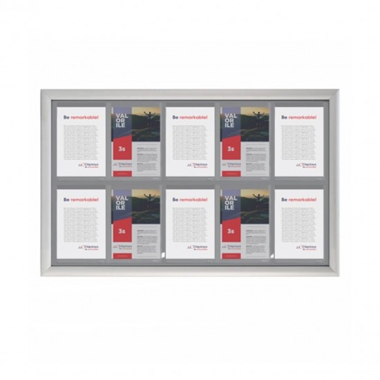Avizier pentru interior cu rama click, NANO Display, 10xA4 - 710x1120mm, Portrait