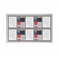 Avizier pentru interior cu rama click, NANO Display, 10xA4 - 710x1120mm, Portrait
