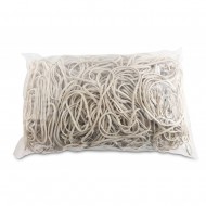 Elastice pentru bani, 3mm grosime, D 80mm, 60% cauciuc, 1000g/punga, Office Products -culoare alba